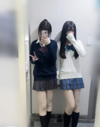 #可愛雙飛學生
